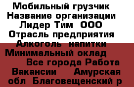 Мобильный грузчик › Название организации ­ Лидер Тим, ООО › Отрасль предприятия ­ Алкоголь, напитки › Минимальный оклад ­ 18 000 - Все города Работа » Вакансии   . Амурская обл.,Благовещенский р-н